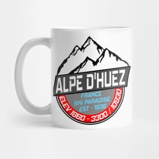 Ski L' Alpe D'Huez France Skiing Paradise Mug